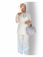 Costume classique sans manches2pcs                                                       طاقم كلاسيكي من قطعتين – Image 2